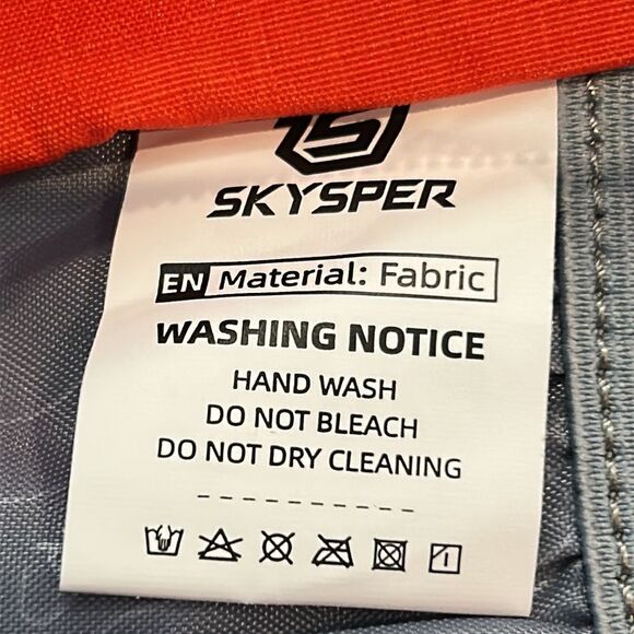 Skysper packable Orange Backpack excellent for travel - Picture 5 of 10